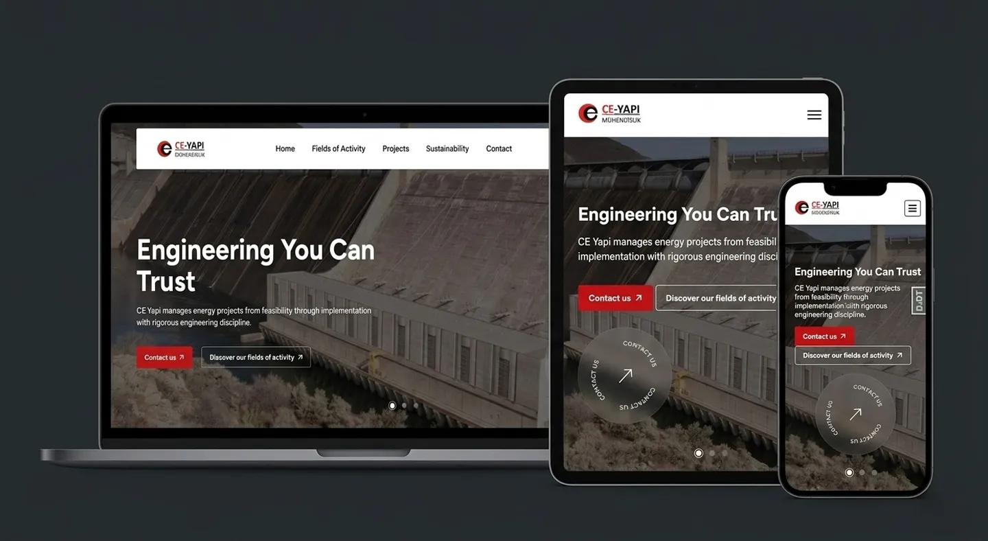 CE Yapı'nın Yenilenen Web Sitesi Yayında